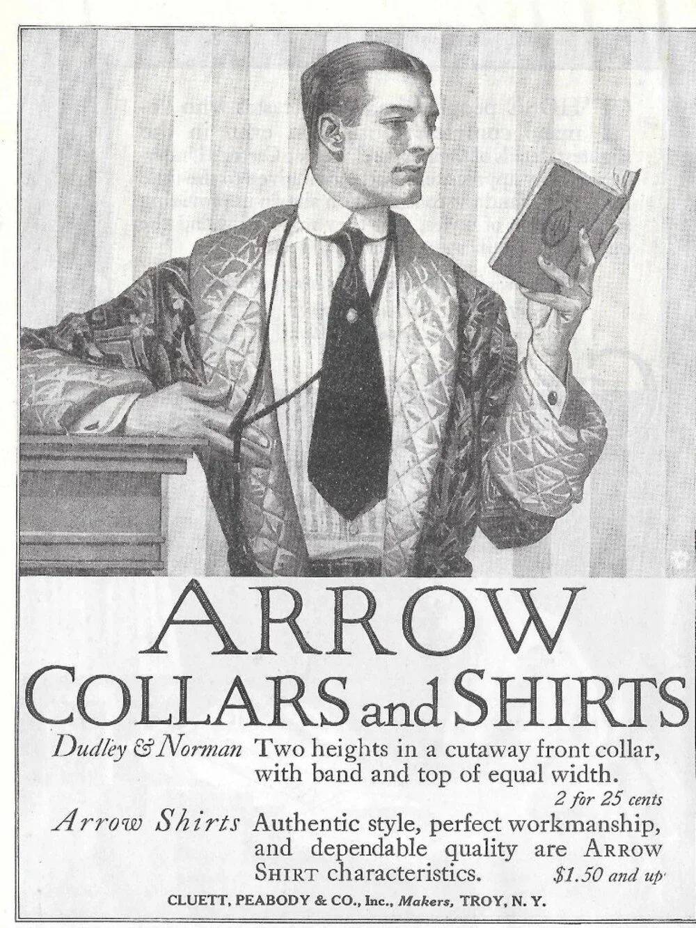 J.C. Leyendecker - Arrow Shirt Ads - Charles Beach - Early 20th-Century.